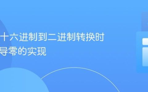 Java中十六进制到二进制转换时保留前导零的实现