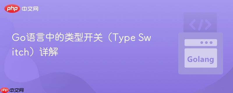 go语言中的类型开关(type switch)详解