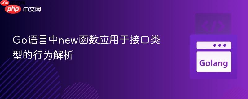 Go语言中new函数应用于接口类型的行为解析