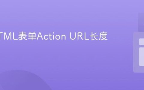 优化HTML表单Action URL长度的策略