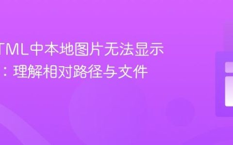 解决HTML中本地图片无法显示的问题：理解相对路径与文件组织