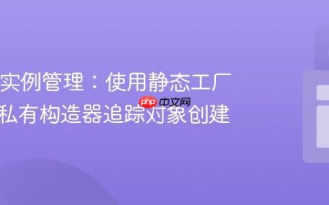 Java类实例管理：使用静态工厂方法与私有构造器追踪对象创建