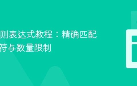 Java正则表达式教程：精确匹配特定字符与数量限制