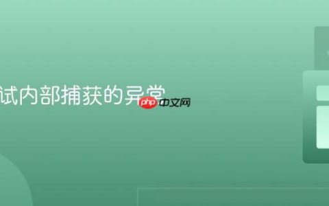 如何测试内部捕获的异常