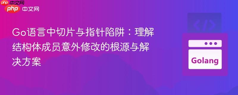 Go语言中切片与指针陷阱:理解结构体成员意外修改的根源与解决方案