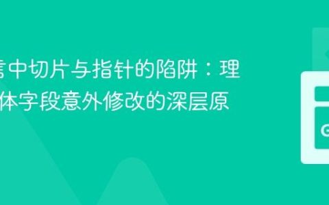 Go语言中切片与指针的陷阱：理解结构体字段意外修改的深层原因