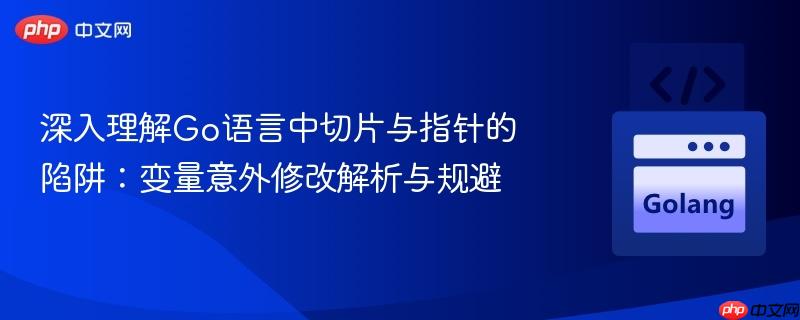 深入理解go语言中切片与指针的陷阱:变量意外修改解析与规避
