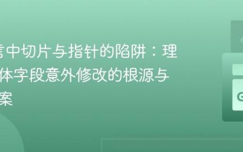 Go语言中切片与指针的陷阱：理解结构体字段意外修改的根源与解决方案