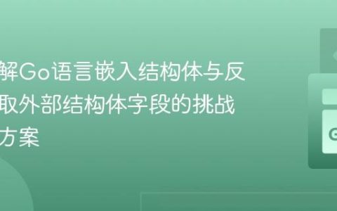 深入理解Go语言嵌入结构体与反射：获取外部结构体字段的挑战与解决方案