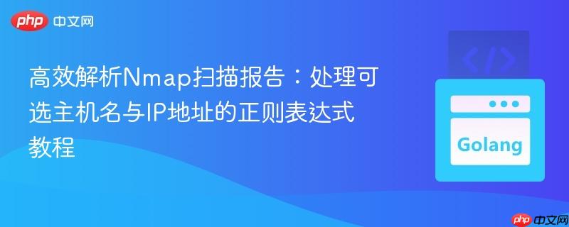 高效解析Nmap扫描报告:处理可选主机名与IP地址的正则表达式教程