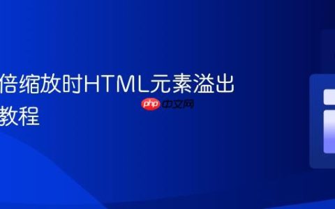 应对高倍缩放时HTML元素溢出问题的教程