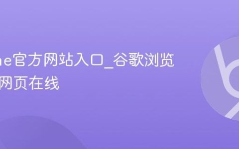 Chrome官方网站入口_谷歌浏览器官方网页在线
