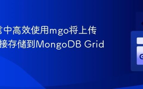 Go语言中高效使用mgo将上传文件直接存储到MongoDB GridFS