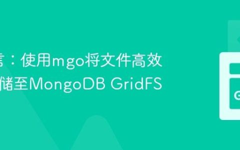 Go语言：使用mgo将文件高效流式存储至MongoDB GridFS