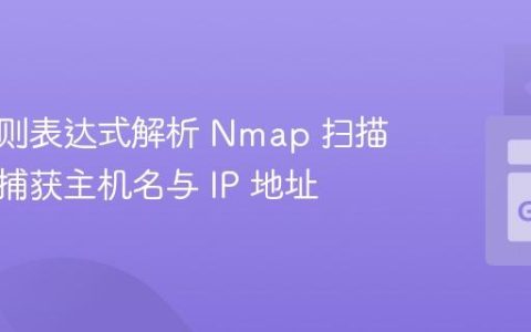 使用正则表达式解析 Nmap 扫描报告：捕获主机名与 IP 地址