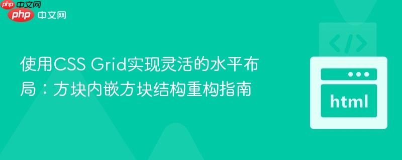 使用CSS Grid实现灵活的水平布局:方块内嵌方块结构重构指南