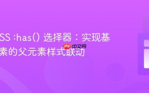 掌握 CSS :has() 选择器：实现基于子元素的父元素样式联动