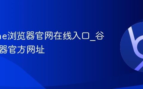 Chrome浏览器官网在线入口_谷歌浏览器官方网址