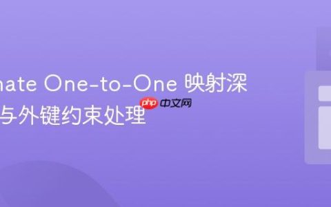Hibernate One-to-One 映射深度解析与外键约束处理