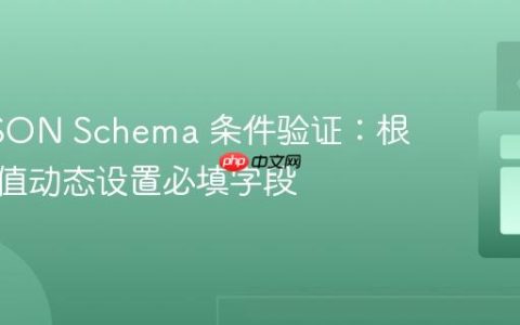 精通 JSON Schema 条件验证：根据枚举值动态设置必填字段