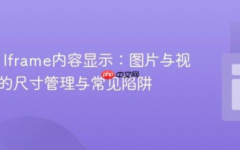 HTML Iframe内容显示：图片与视频嵌入的尺寸管理与常见陷阱