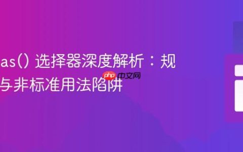 CSS :has() 选择器深度解析：规避嵌套与非标准用法陷阱