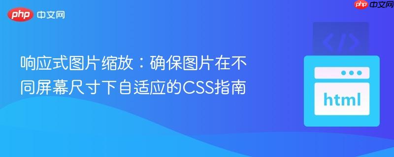 响应式图片缩放:确保图片在不同屏幕尺寸下自适应的css指南