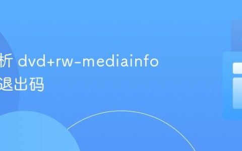 深入解析 dvd+rw-mediainfo 命令的退出码