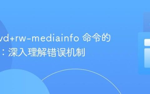 解析 dvd+rw-mediainfo 命令的退出码：深入理解错误机制