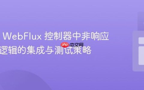 Spring WebFlux 控制器中非响应式验证逻辑的集成与测试策略