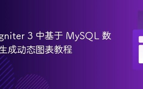 CodeIgniter 3 中基于 MySQL 数据高效生成动态图表教程