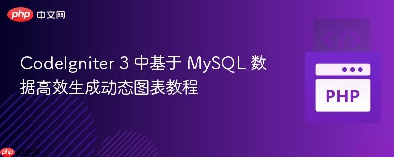 CodeIgniter 3 中基于 MySQL 数据高效生成动态图表教程