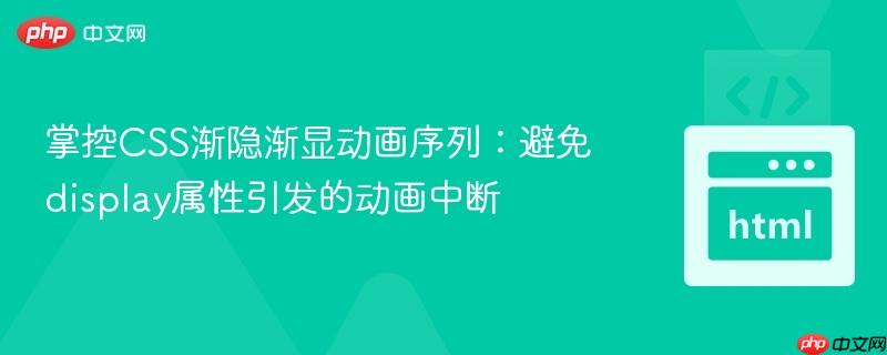 掌控CSS渐隐渐显动画序列:避免display属性引发的动画中断