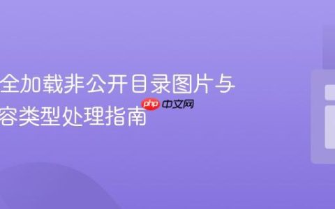 PHP安全加载非公开目录图片与动态内容类型处理指南