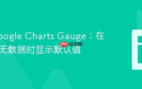 优化Google Charts Gauge：在数据库无数据时显示默认值