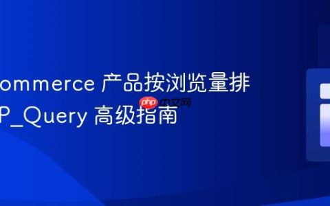 WooCommerce 产品按浏览量排序：WP_Query 高级指南