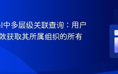 Laravel中多层级关联查询：用户如何高效获取其所属组织的所有事件