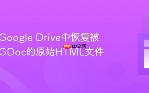 如何从Google Drive中恢复被转换为GDoc的原始HTML文件