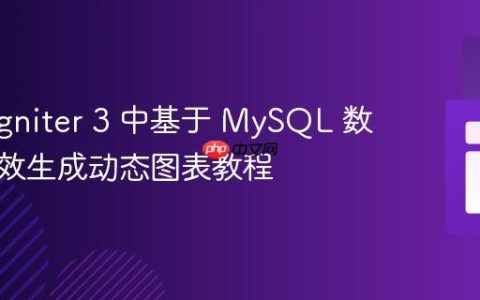 CodeIgniter 3 中基于 MySQL 数据库高效生成动态图表教程