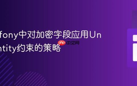 在Symfony中对加密字段应用UniqueEntity约束的策略