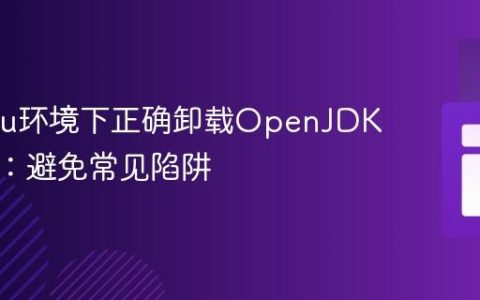 Ubuntu环境下正确卸载OpenJDK的指南：避免常见陷阱