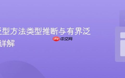 Java 泛型方法类型推断与有界泛型参数详解
