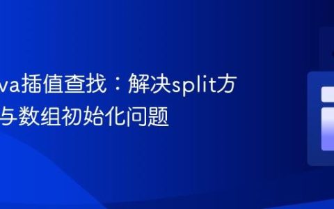 优化Java插值查找：解决split方法计算与数组初始化问题