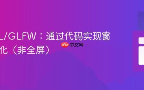 LWJGL/GLFW：通过代码实现窗口最大化（非全屏）