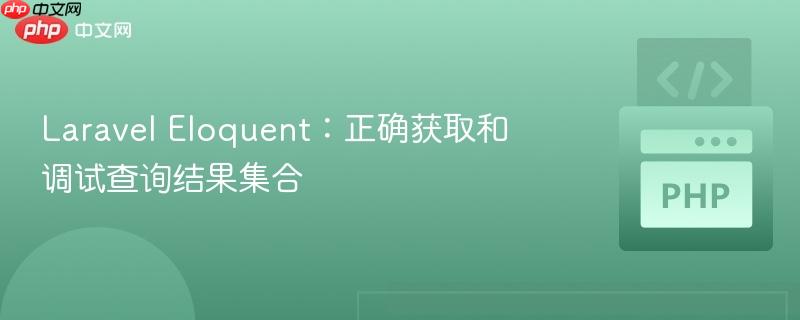 Laravel Eloquent:正确获取和调试查询结果集合