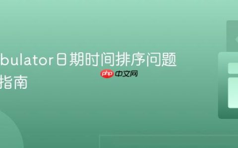 解决Tabulator日期时间排序问题的专业指南