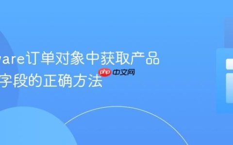 Shopware订单对象中获取产品自定义字段的正确方法