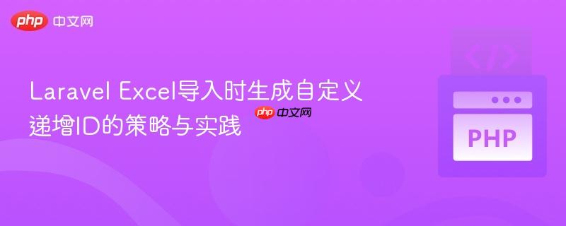 Laravel Excel导入时生成自定义递增ID的策略与实践