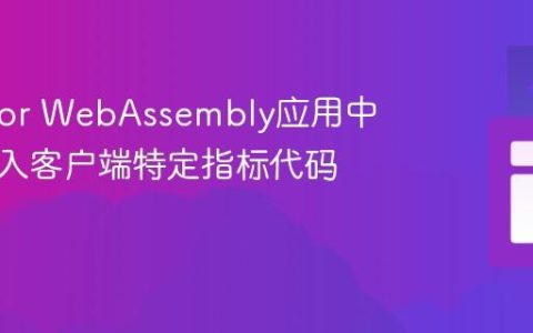 在Blazor WebAssembly应用中动态注入客户端特定指标代码的策略