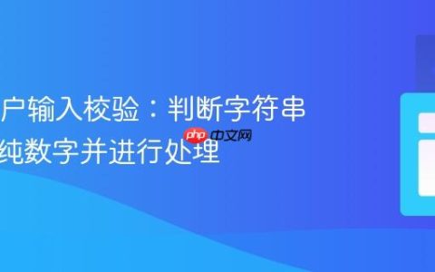 Java用户输入校验：判断字符串是否为纯数字并进行处理